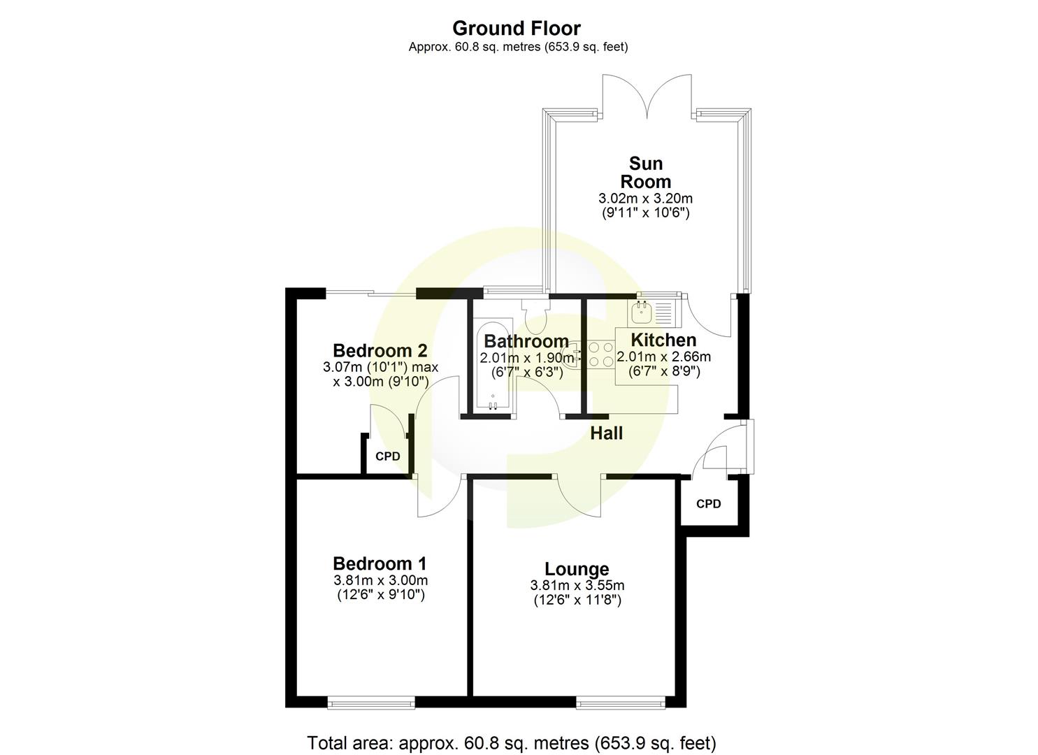 Floorplan.Langholm Avenue, North Shields